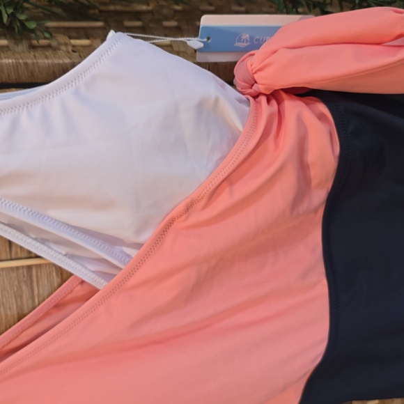 Cupshe Colorblock One Piece Swimsuit Womens Size Medium - Picture 6 of 9